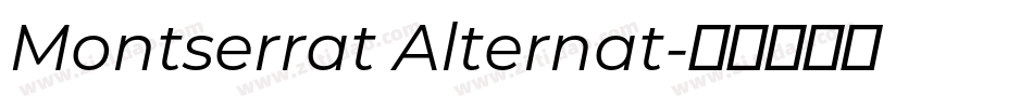 Montserrat Alternat字体转换